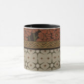 装飾模様を有する織機織物 マグカップ (中央)