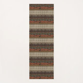 装飾模様を有する織機織物 ヨガマット (正面)