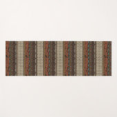 装飾模様を有する織機織物 ヨガマット (正面(横))