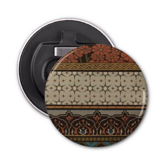 装飾模様を有する織機織物 栓抜き (正面)