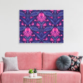 装飾模様(ハート) キャンバスプリント (インサイチュ (リビング))