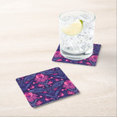 装飾模様(ハート) スクエアペーパーコースター (インサイチュ)