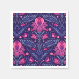 装飾模様(ハート) スタンダードカクテルナプキン