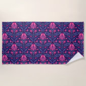 装飾模様(ハート) ビーチタオル (正面)