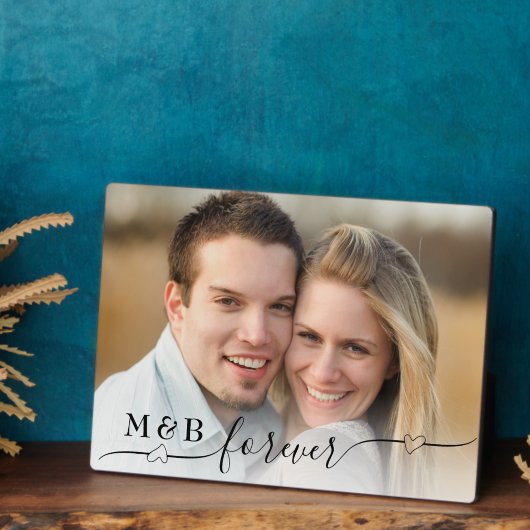 装飾永遠モノグラム5 x 7写真 フォトプラーク