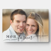 装飾永遠モノグラム5 x 7写真 フォトプラーク (正面)