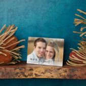 装飾永遠モノグラム5 x 7写真 フォトプラーク (側面)