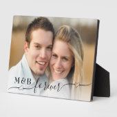 装飾永遠モノグラム5 x 7写真 フォトプラーク (側面)