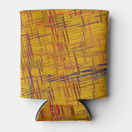 装飾油彩画:ダイナミック・アート 缶クーラー (正面)