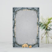 装飾灰色 便箋 (スタンド正面)