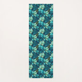 装飾熱帯風ビーズネイビーターコイズヨガマット ヨガマット (正面)