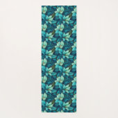 装飾熱帯風ビーズネイビーターコイズヨガマット ヨガマット (裏面)