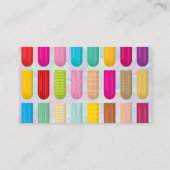 装飾爪、 ネイル模様 |幾何学的な背景 名刺 (裏面)