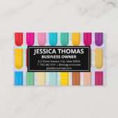 装飾爪、 ネイル模様 |幾何学的な背景 名刺 (正面)