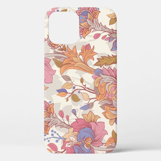 装飾牡丹：カラフル花柄。 Case-Mate iPhoneケース (裏面)