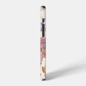 装飾牡丹:カラフル花柄。 iPhoneケース (左側面)