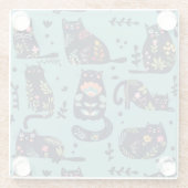 装飾猫 ガラスコースター (裏面)