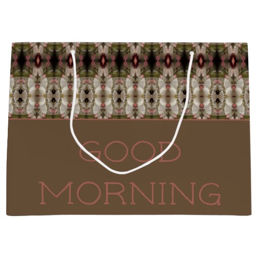 装飾用たうご・バラ色ピンク ラージペーパーバッグ (正面)