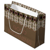 装飾用たうご・バラ色ピンク ラージペーパーバッグ (正面アングル)