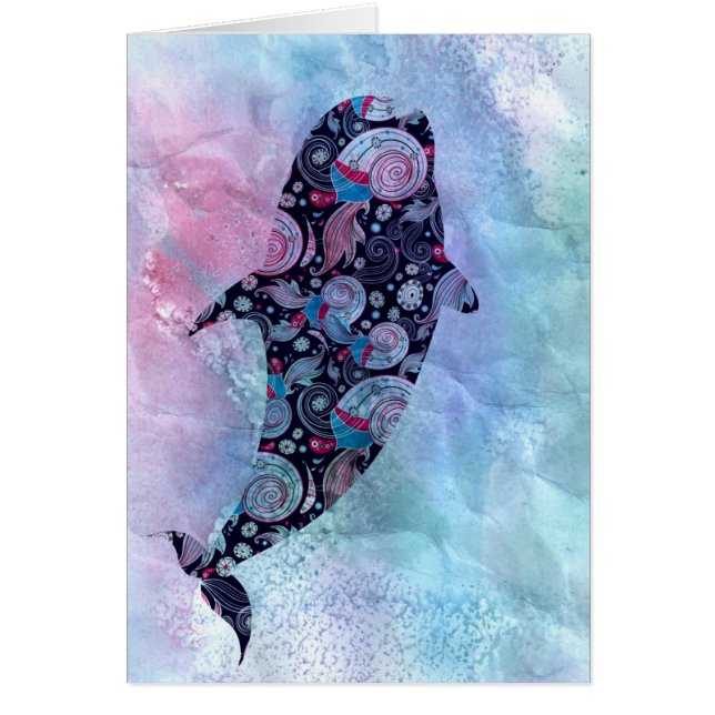 装飾用のシルエットのクジラ (正面)