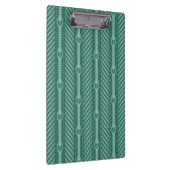 装飾用のティール（緑がかった色）パターン クリップボード (右)