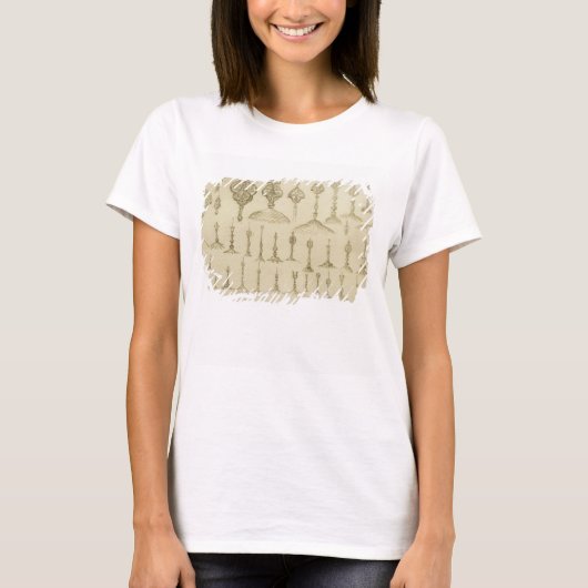 装飾用のノブはドームそして光塔として、のために形づきました Tシャツ (正面)