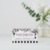 装飾用のワインチャームの食糧ワインのブドウ園 名刺 (スタンド正面)