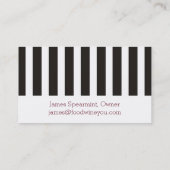 装飾用のワインチャームの食糧ワインのブドウ園 名刺 (裏面)