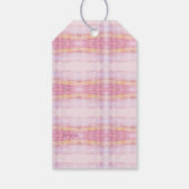 装飾用の甘い格子柄 ギフトタグ (裏面)