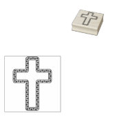 装飾用の華やかなクロスアートスタンプ ラバースタンプ (押印)