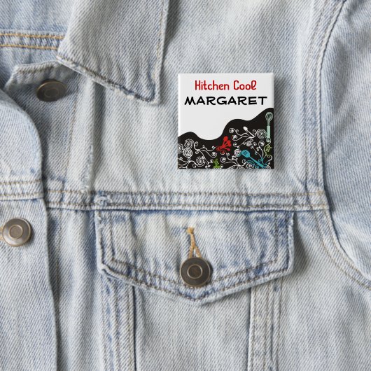 装飾用の装飾的な台所道具名札 缶バッジ (インサイチュ)