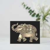 装飾用の象のはがき ポストカード (スタンド正面)