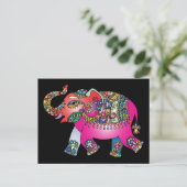 装飾用の象のはがき ポストカード (スタンド正面)