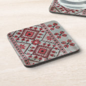 装飾用の赤と黒のコースター コースター (左側)