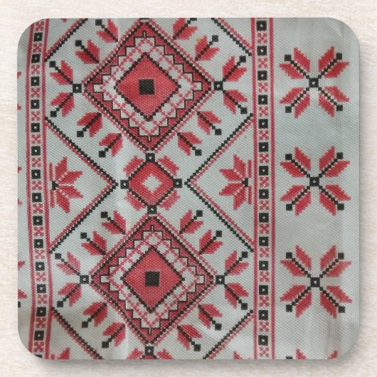 装飾用の赤と黒のコースター コースター (正面)