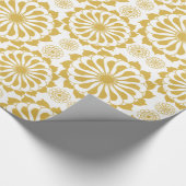 装飾用の金色の継ぎ目のないパターン ラッピングペーパー (角)