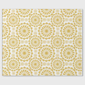 装飾用の金色の継ぎ目のないパターン ラッピングペーパー (フラット)