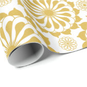 装飾用の金色の継ぎ目のないパターン ラッピングペーパー (ロールコーナー)