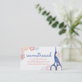 装飾用の鳥のこうのとりは裁縫の刺繍を切ります 名刺 (スタンド正面)