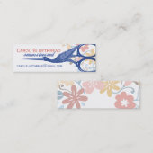 装飾用の鳥のこうのとりは裁縫の裁縫婦を切ります スキニー名刺 (正面/裏面)