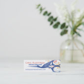 装飾用の鳥のこうのとりは裁縫の裁縫婦を切ります スキニー名刺 (スタンド正面)