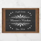 装飾用の黒板（カスタマイズ可能） フードラベル (シングルラベル)