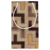 装飾用アフリカムードクロス模様 スモールペーパーバッグ (裏面)