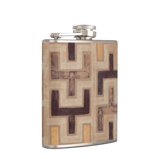 装飾用アフリカムードクロス模様 フラスク (右)