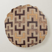 装飾用アフリカムードクロス模様 ラウンドクッション (裏面)