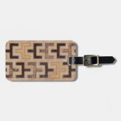 装飾用アフリカムードクロス模様 ラゲッジタグ (正面横)