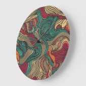 装飾用ウォールアート&デコールクロック ラージ壁時計 (傾斜)