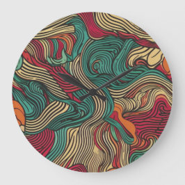 装飾用ウォールアート&デコールクロック ラージ壁時計