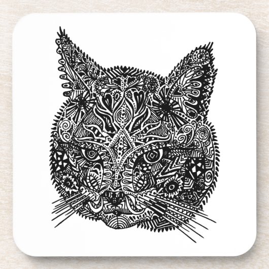 装飾用キャットヘッドコースター コースター (正面)