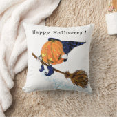 装飾用クッションおもしろいハロウィーンウィッチパンプキン飛んでいる クッション (ブランケット)